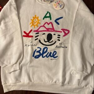 Koala Blue vintage NWT Sweatshirt Size medium Olivia Newton John